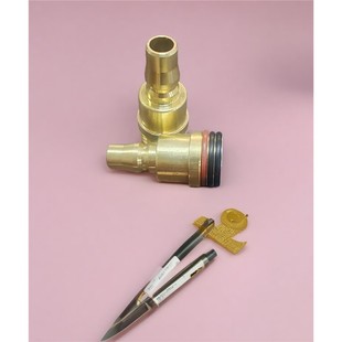 漂流船铜气阀充气转换头脚踩气泵专用