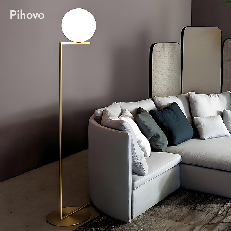 工匠品质意大利设计师款IC落地灯客厅沙发旁