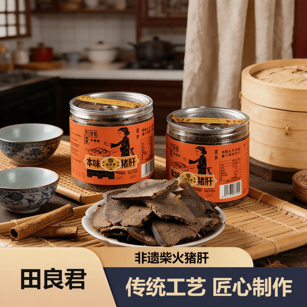 非遗技艺无添加防腐剂零食猪肝图片