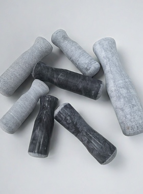 捣蒜器石锤蒜窝石锤蒜臼石锤石头锤石棒石臼锤捣蒜锤老式石头锤子