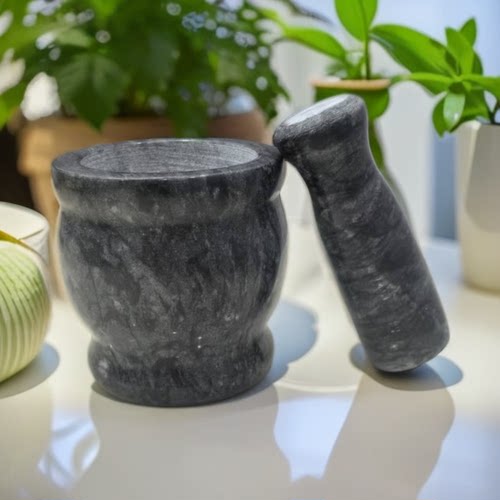 青石捣蒜器家用手动蒜臼