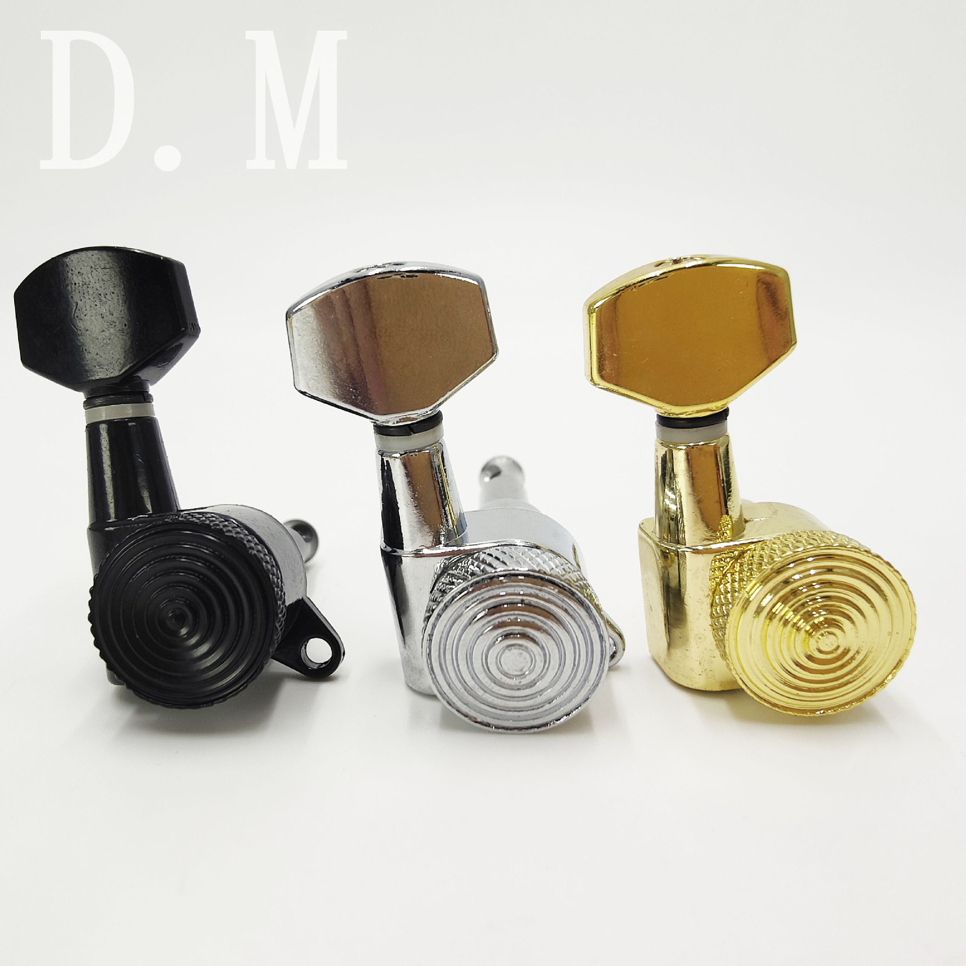 螺纹自锁全封闭 电木吉他弦卷器全封闭自锁弦钮 螺纹长针锁弦器