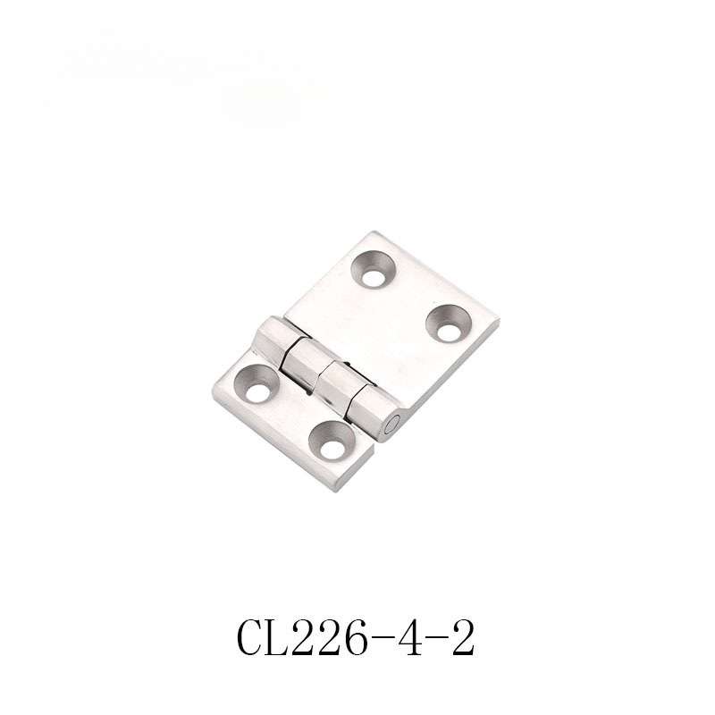 CL226-4不锈钢卡式铰链电箱折叠合页工业设备开关柜锁平开四孔锁