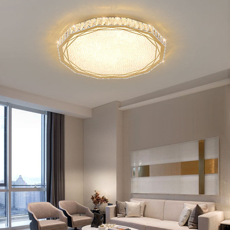 led吸顶灯高档水晶客厅大灯现代简约网红卧室书房组合全屋轻奢