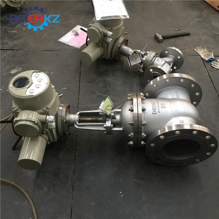 贝尔不锈钢电动闸阀Z941H-25C DN200智能一体化型304材质CF8