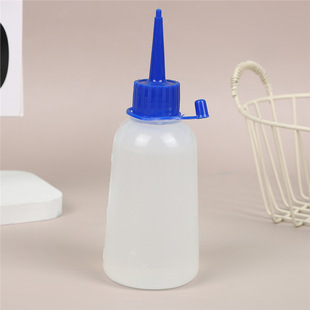 厂家批发透明尖嘴挤压瓶胶水软塑料瓶扎染颜料瓶美缝剂带刻度带盖