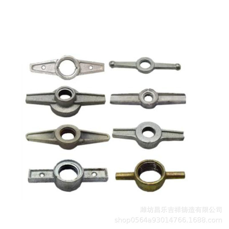 外贸出口空心底托螺母建筑圆盘螺母翼型螺母工地用螺母产地货源