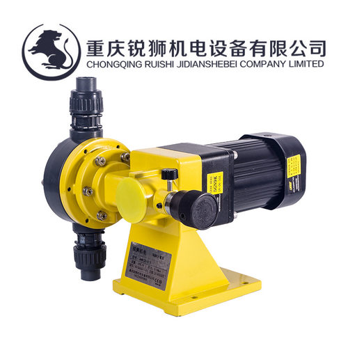 重庆锐狮JWM120L机械隔膜式计量泵水处理计量加药泵PVC材质往复泵
