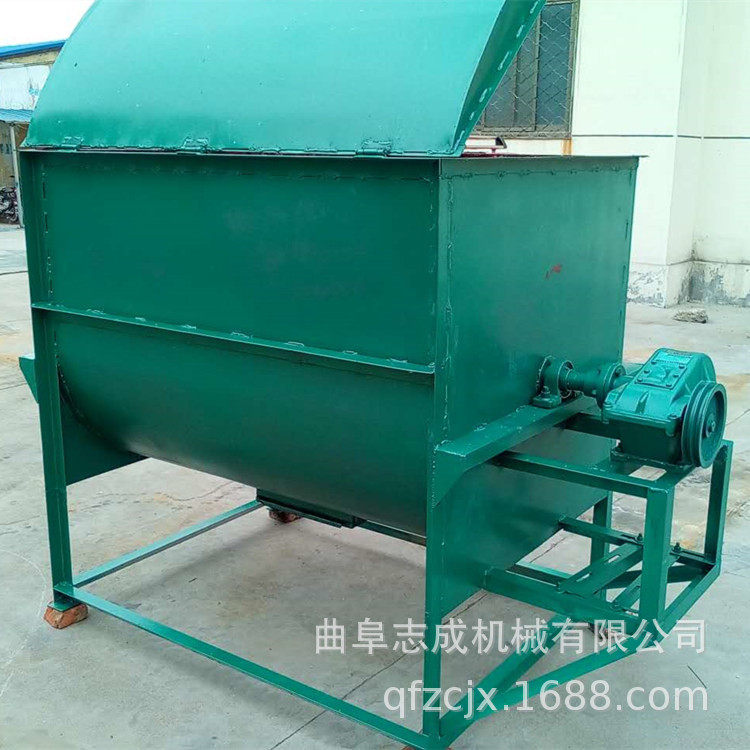 新款卧式搅拌机牛羊草料混合饲料机养殖场搅拌机小型