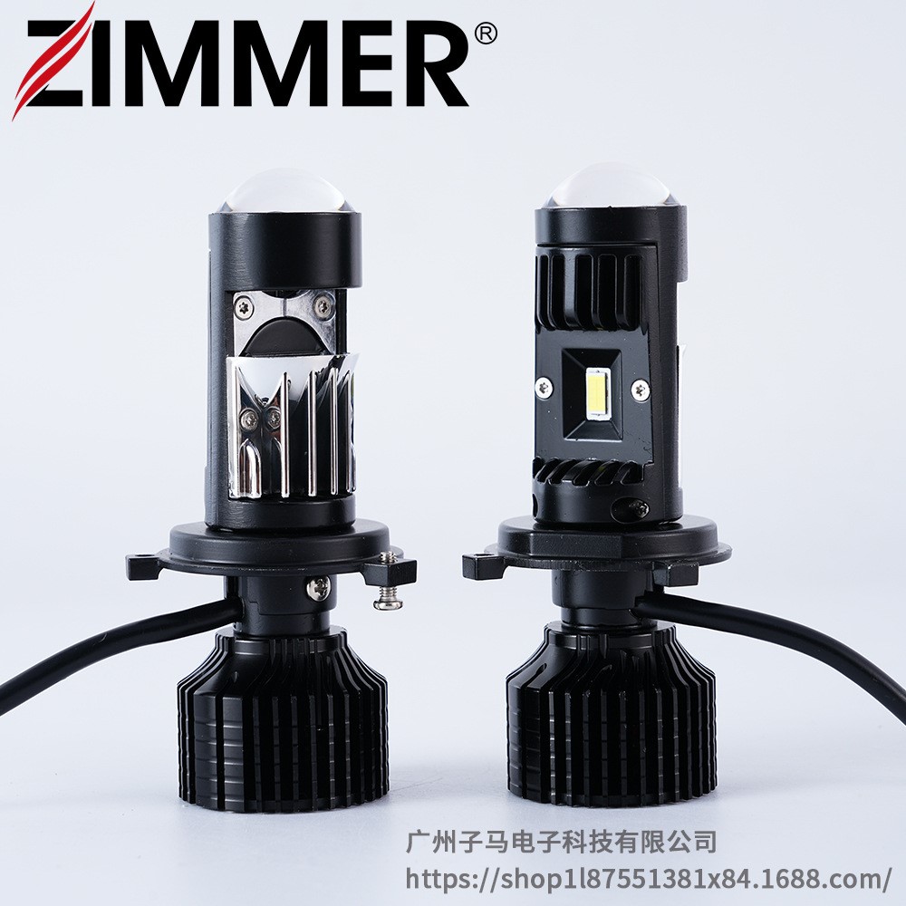 热销Y10pro透镜H4 H7双光超亮迷你鱼眼聚光摩托车汽车led通用大灯