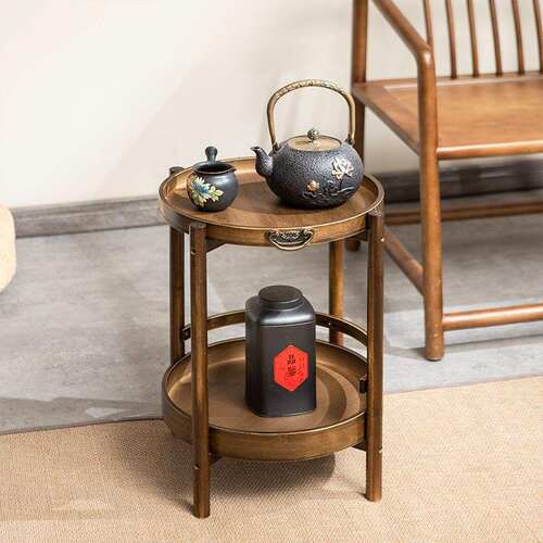 麻将桌茶几桌子新中式沙发边几棋牌室小茶几打牌角几放茶杯茶水P^