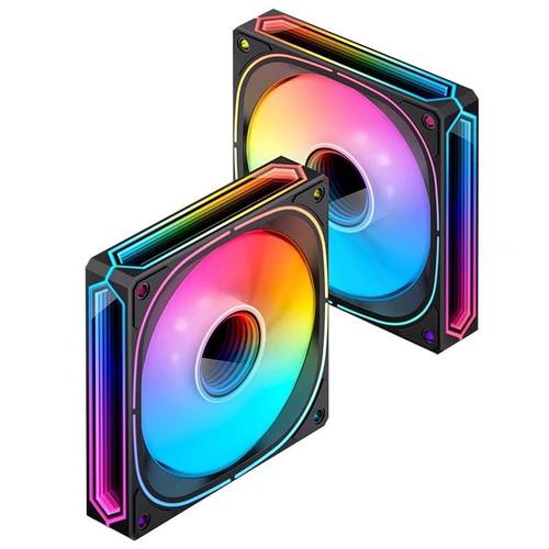 乔思伯FR505 ARGB机箱风扇棱镜灯效千层镜幻彩散热风扇5v3pin pwm