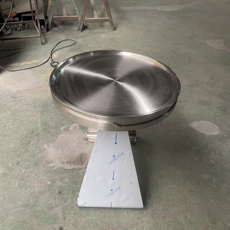 轻奢极简不锈钢圆形可移动茶几