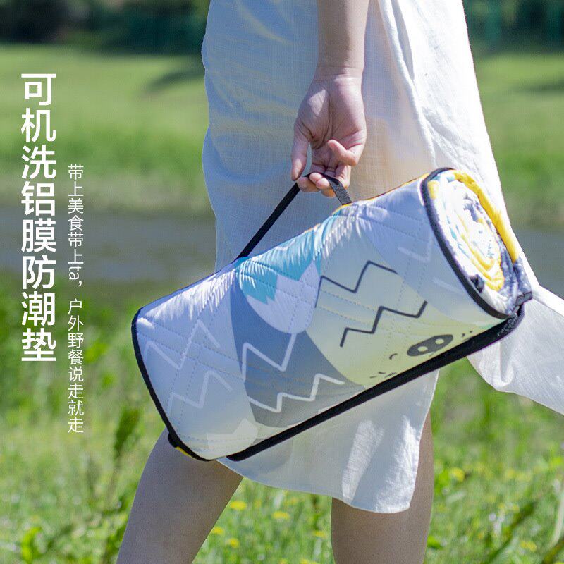 加厚超声波防水野餐垫户外便携式露营帐篷垫子可机洗野营防潮垫