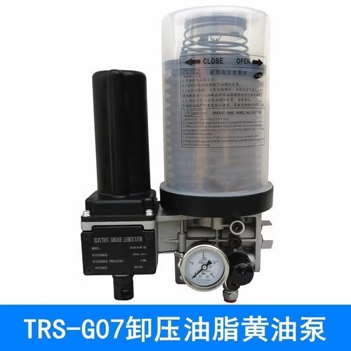 TRS-08G07电动卸压式油脂黄油润滑泵24/220V电动浓油泵冲床加油泵