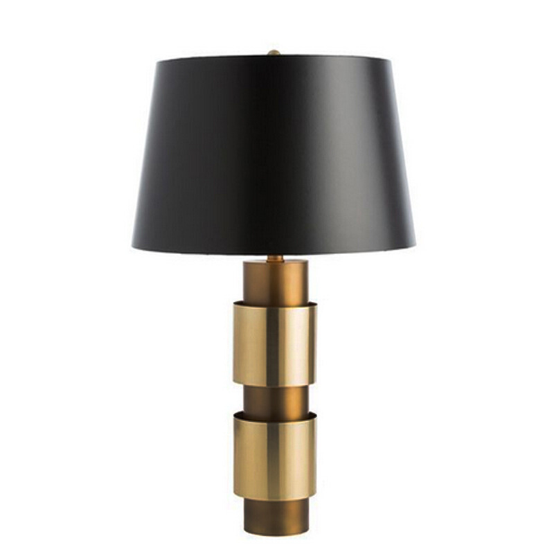 后现代简约铁艺客厅书房时尚艺术台灯美式样板房北欧卧室装饰灯具