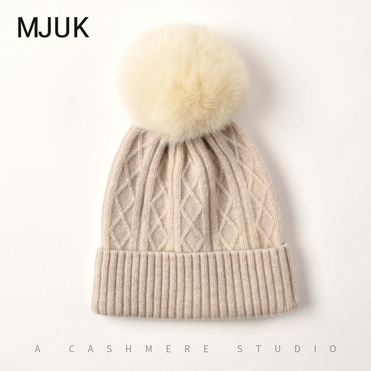 MJUK秋冬新款羊绒格纹复古帽子洋气包头纯色狐狸毛球帽子女,服饰配件/皮带/帽子/围巾,帽子,淘宝优惠券,粉丝福利购,淘宝优惠卷