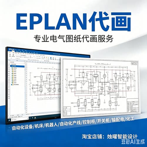 EPLAN设计电气原理图梯形图接线图代画设计PLC程序自动化业务承接