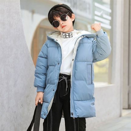 儿童羽绒服中长款冬季2024新款洋气男童女童小R童宝宝加厚保暖外