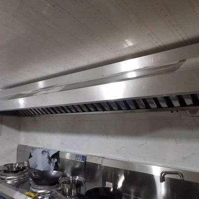 商用抽油烟机罩不锈钢排烟罩饭店厨房食堂酒店专用白X铁皮油烟机