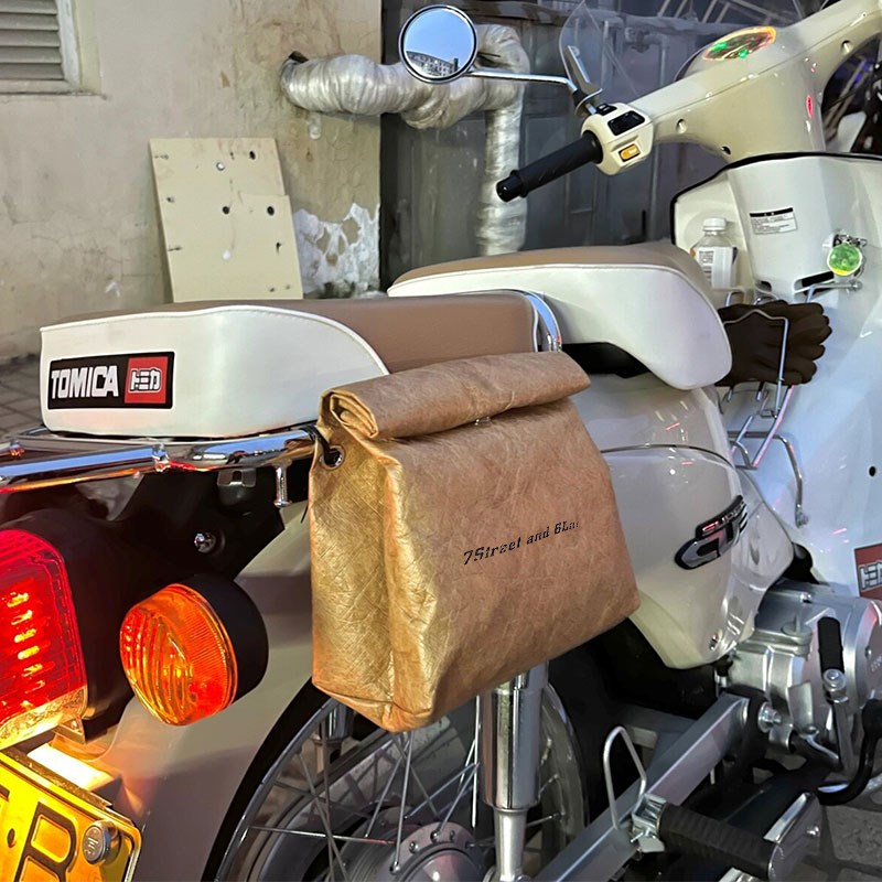 电动车后备箱复古挂包防水电x瓶车前置物兜摩托车挂物边.包收纳神