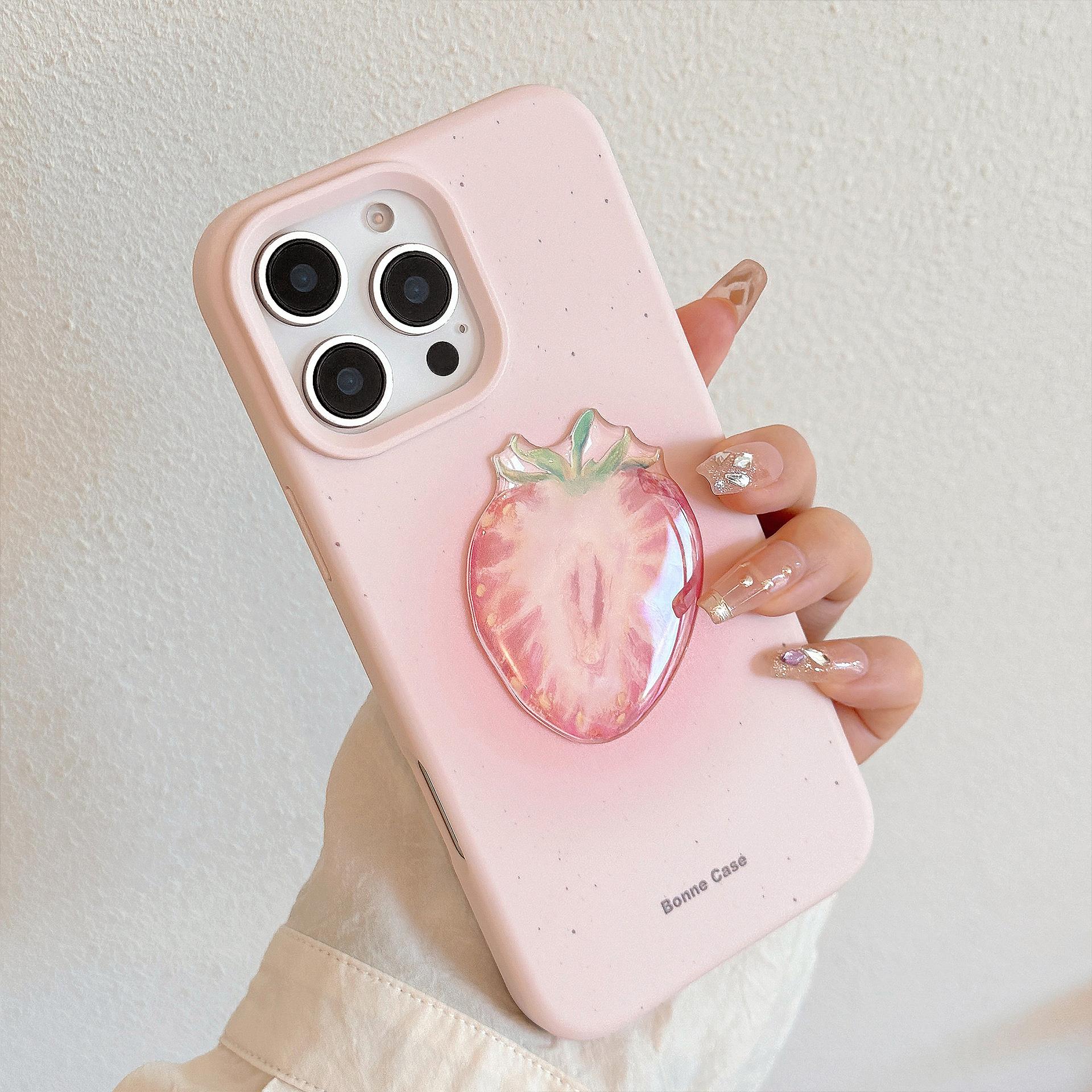 清新水果15promax苹果16手机壳硅胶iphone14适用13小众立体11硅胶