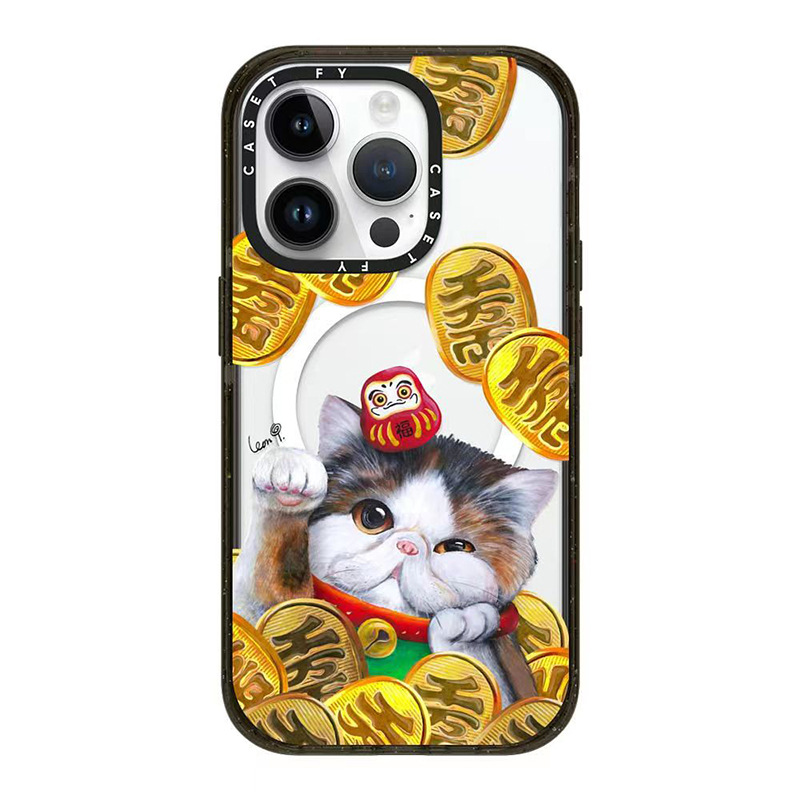【官方正品】CASETiFY 招财猫适用苹果iPhone14ProMax磁吸手机壳13/12/11潮牌16pro硬套
