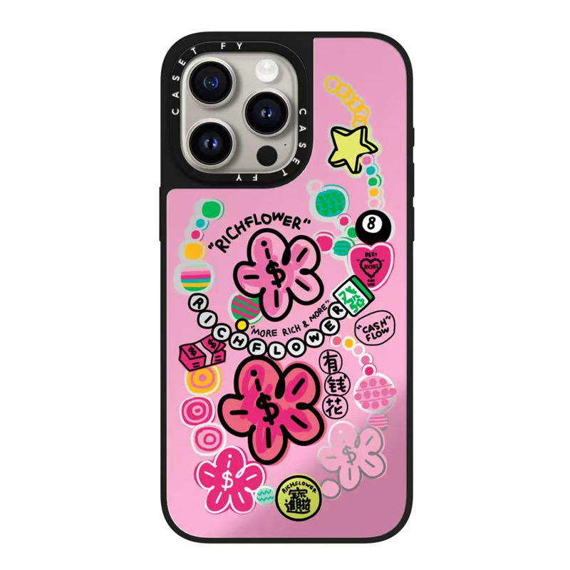 【官方正品】CASETiFY 有钱花Rich Flower适用苹果iPhone16ProMax手机壳15pro镜面13/14