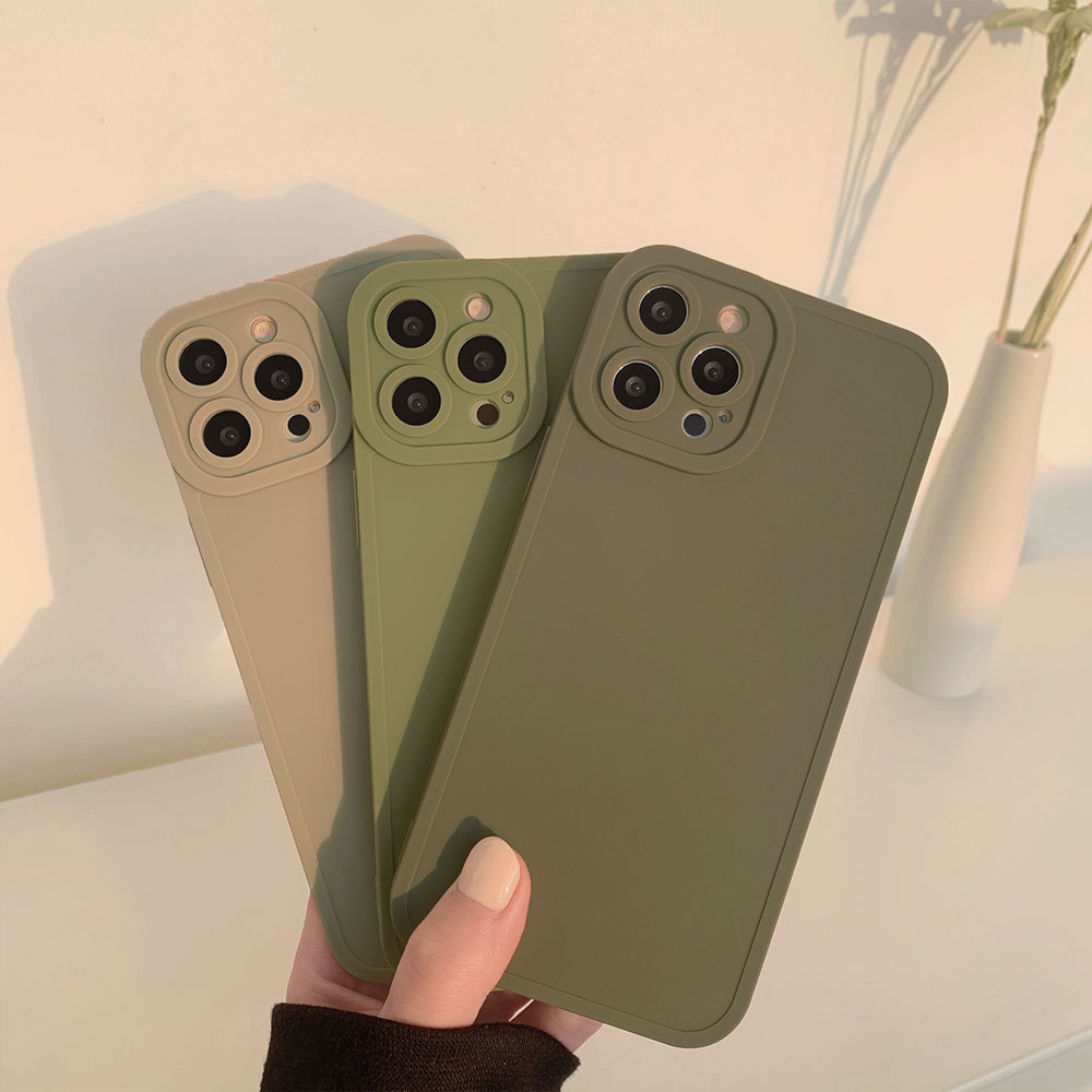 高级色适用iPhone13手机壳苹果15Promax简约14磨砂11软套Xs硅胶16