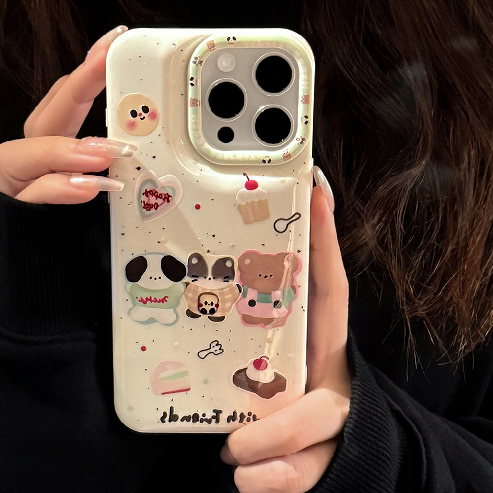 甜品小动物苹果14手机壳iphone15硅胶11适用13promax防摔12原创16