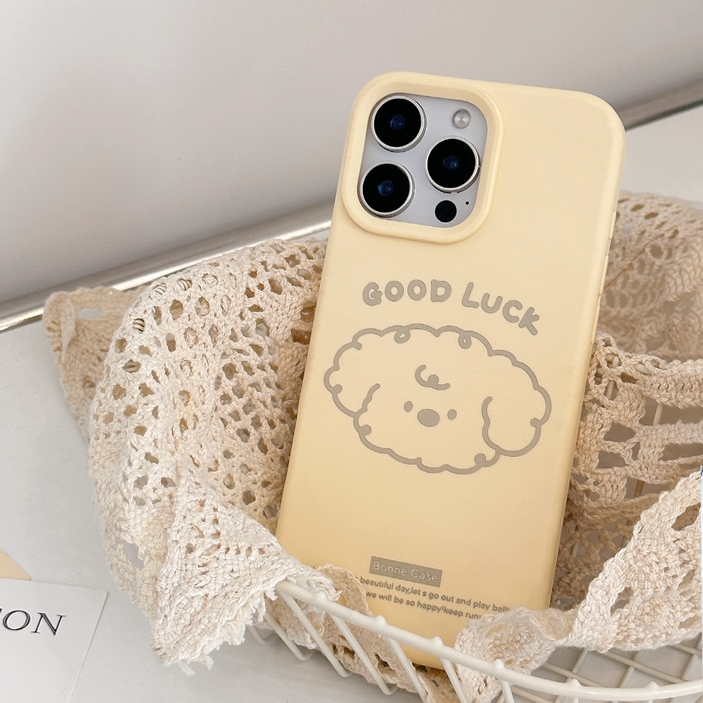 可爱ins小狗适用iphone16pro max手机壳软糯卡通15苹果11硅胶14软