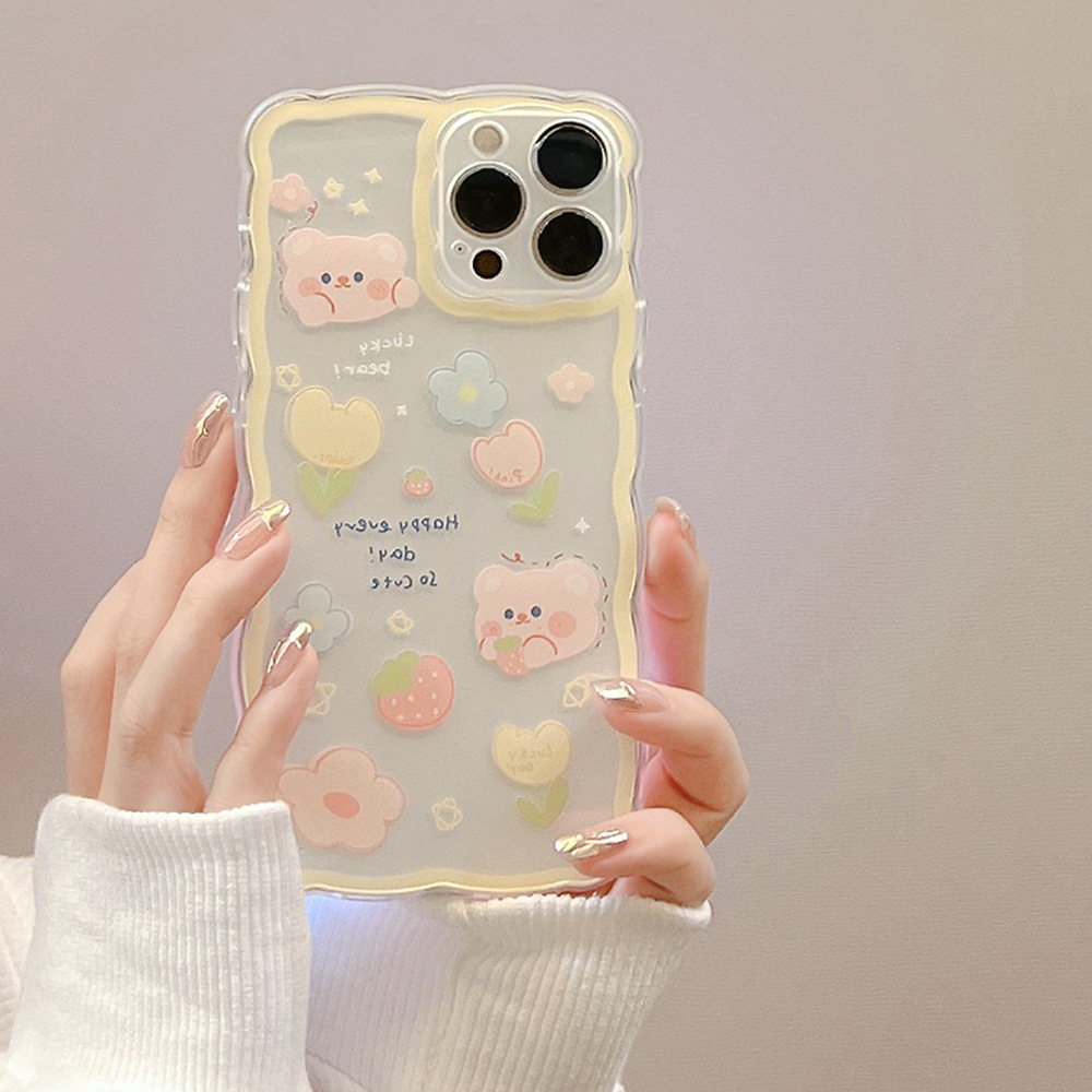 原创可爱卡通13适用iphone15苹果手机壳16透明12简约xr女14promax