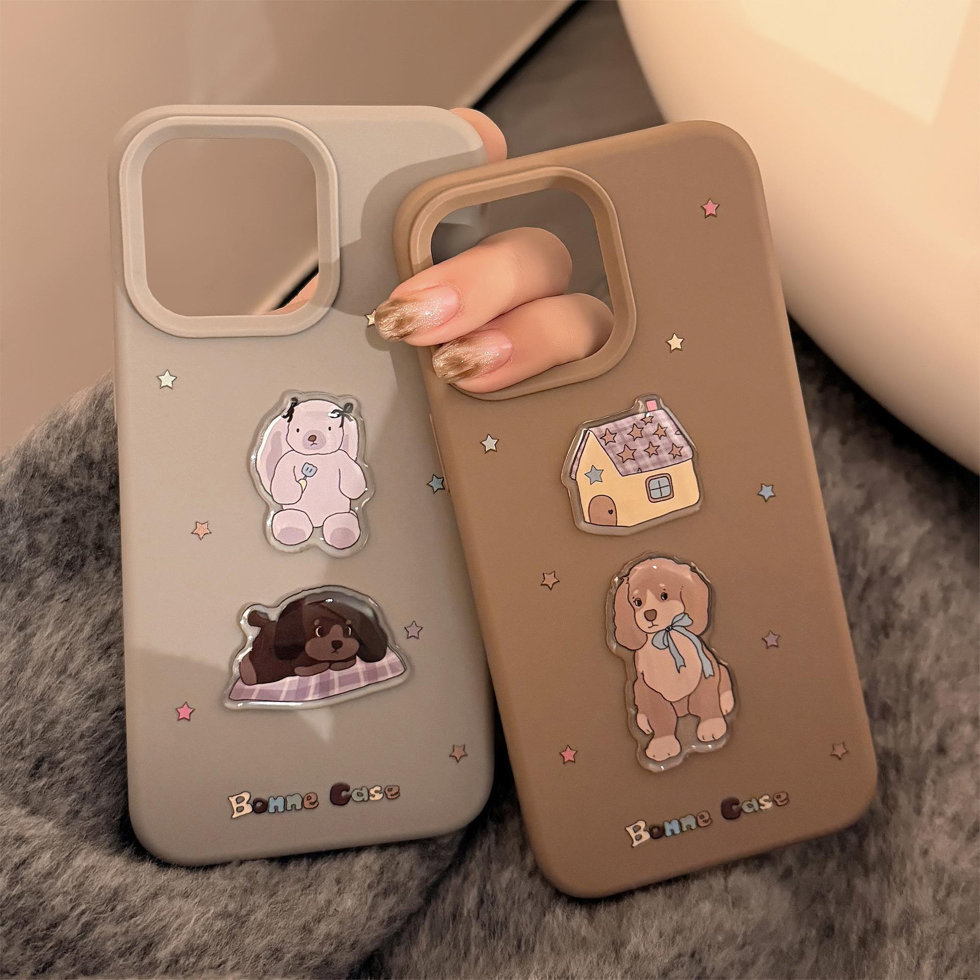 ins星星动物15pro max苹果16手机壳iphone14适用13立体12小众卡通