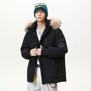 男士 青少年派克大毛领加厚保暖棉衣韩版 休闲外套 冬季 WXWN男女同款