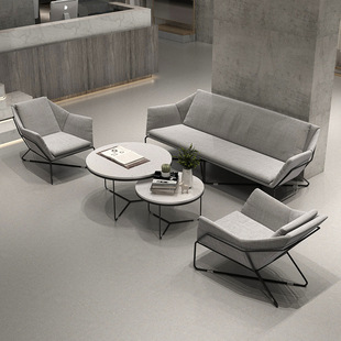 现代简约休闲沙发茶几组合服装店沙发桌椅接待室会客区办公沙发