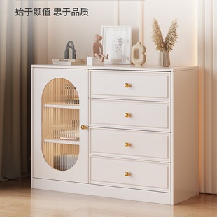 斗柜收纳柜卧室靠墙储物柜客厅立柜欧式五斗橱床尾白色抽屉置物柜
