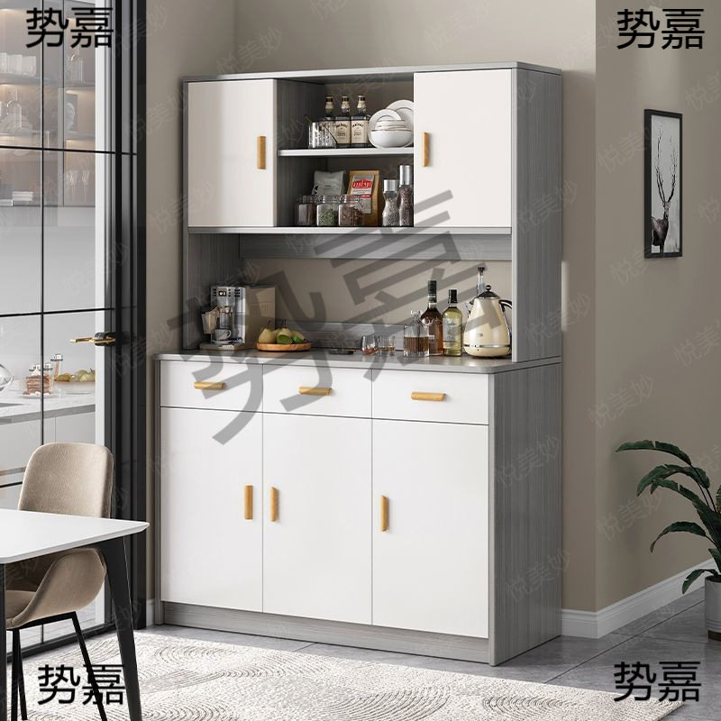 一体靠墙加高餐边收纳柜