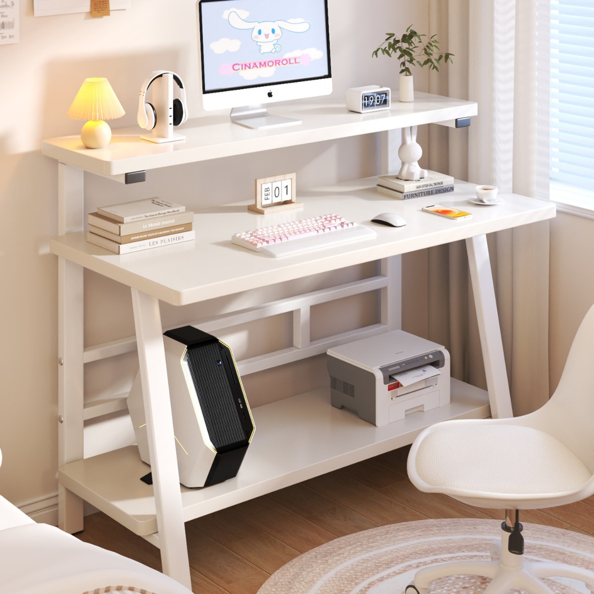 电脑桌卧室家用桌子简易书桌学生写字桌简约现代小型办公桌工作台