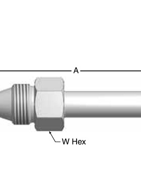 Parker X44外螺纹转MPI?短管中压接头 X44HT7系列 9-9 X44HT7-SS