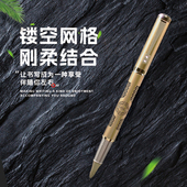 永生9562镂空网格美工钢笔成人办公耐用书法笔学生直尖设计感钢笔