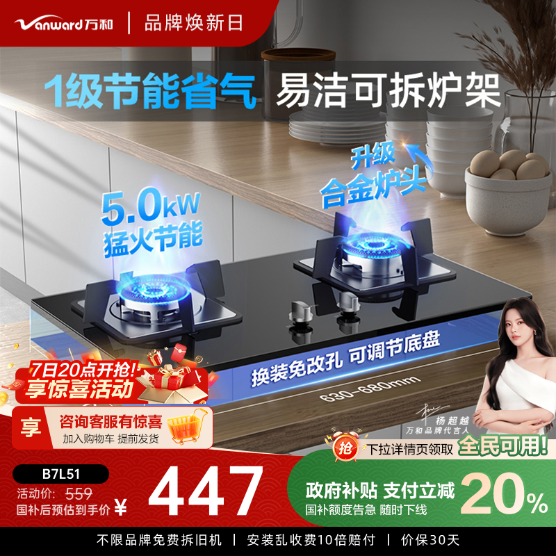 万和5.0kw猛火节能可拆炉架