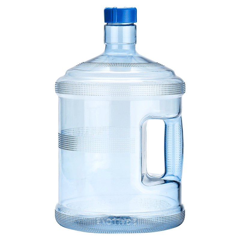加厚PC桶装纯净水桶装水5升饮水机桶小型家用矿泉水桶手提带盖子