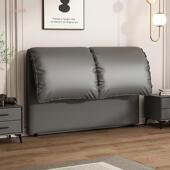 奶床油风大象耳朵可头包靠YBR背实木落地床软头板超薄省空间单买