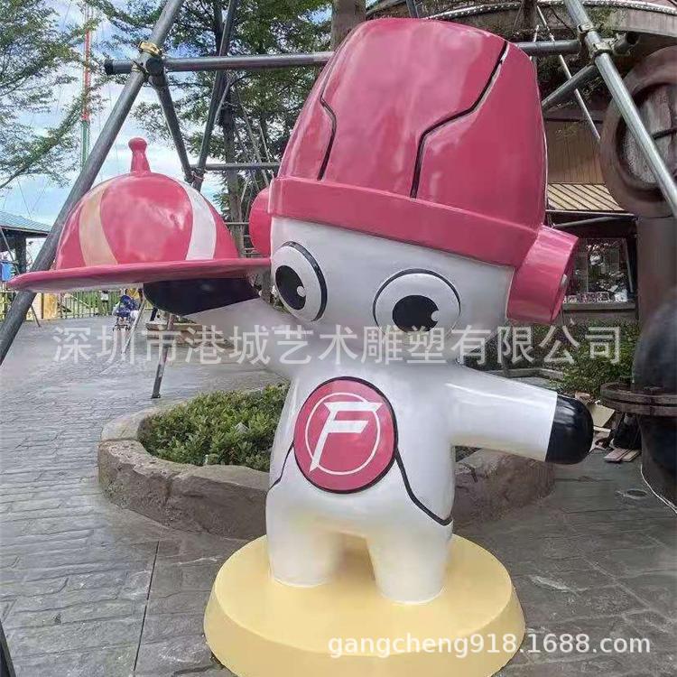 西餐厅卡通厨师公仔雕塑玻璃钢大厨人偶美食城饭馆迎宾吉祥物摆件