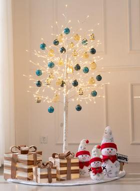 款BEA摆圣诞节装饰白色发光灯圣诞树套餐堆头件商场新酒店景彩观