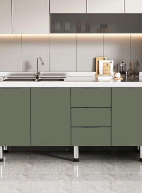 简组易橱济柜UUX不锈钢橱柜柜家用厨房柜出租房橱柜灶台简易装经