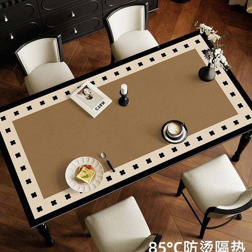 餐桌垫法式中古长方形防桌布水防油免洗茶几盖布桌面保垫台FSQ餐