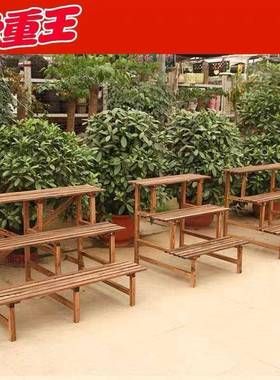 化防腐实14885木花架阳置物阶架多层梯碳式户外花盆架台子多肉三