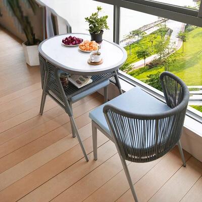 外阳台桌椅休闲网茶桌椅组合小61312桌红子户茶几一桌二茶椅