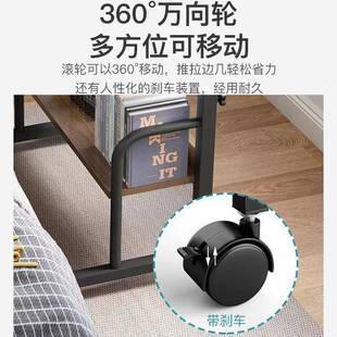 简易移舍家用宿简约懒人可动电脑桌床升降桌子卧室学生书桌小HIR